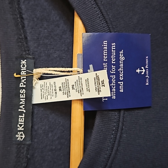 Kiel James Patrick NWT navy sweatshirt, size 2XL "Happy Hour" - Picture 4 of 11